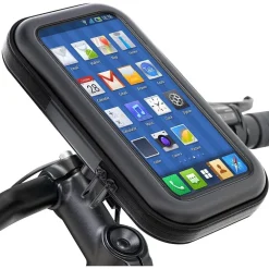 SUPPORTO TELEFONO DA 6,3" PER MOTO BICI BORSA MOUNTAIN BIKE IMPERMEABILE MANUBRIO