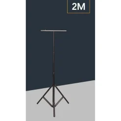 SUPPORTO TREPPIEDE STAFFA PER FARI PROIETTORI LED ALTEZZA REGOLABILE FINO A 2 MT BC-N2M