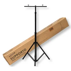 SUPPORTO TREPPIEDE STAFFA PER FARI PROIETTORI LED ALTEZZA REGOLABILE FINO A 2 MT BC-N2M