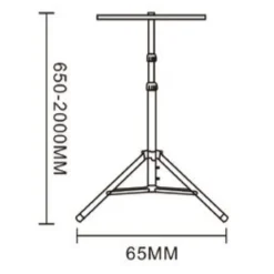 SUPPORTO TREPPIEDE STAFFA PER FARI PROIETTORI LED ALTEZZA REGOLABILE FINO A 2 MT BC-N2M