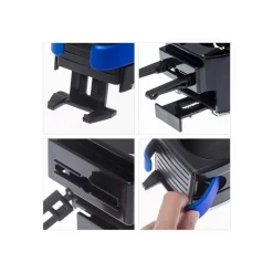 SUPPORTO UNIVERSALE 2 POSTI PORTA LATTINA BEVENDA CELLULARE SMARTPHONE PER AUTO