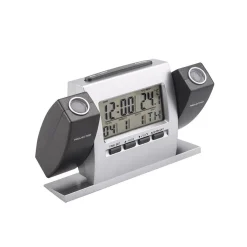 SVEGLIA OROLOGIO A PROIEZIONE ORA TEMPERATURA SCHERMO LCD DATA GRADI PROIETTORE