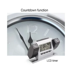 SVEGLIA OROLOGIO A PROIEZIONE ORA TEMPERATURA SCHERMO LCD DATA GRADI PROIETTORE