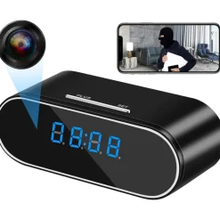 SVEGLIA OROLOGIO CON TELECAMERA SPIA NASCOSTA CON VISIONE NOTTURNA SORVEGLIANZA