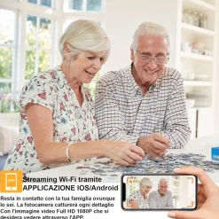 SVEGLIA OROLOGIO CON TELECAMERA SPIA NASCOSTA CON VISIONE NOTTURNA SORVEGLIANZA