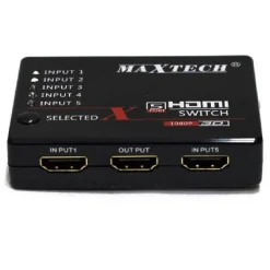 SWITCH HDMI 3D 1.3 5 INGRESSI 1080P CON TELECOMANDO PER TV PS3 XBOX MAXTECH DK-305