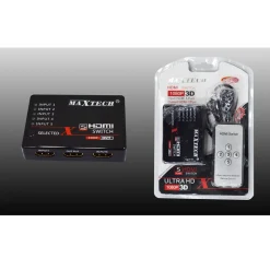 SWITCH HDMI 3D 1.3 5 INGRESSI 1080P CON TELECOMANDO PER TV PS3 XBOX MAXTECH DK-305