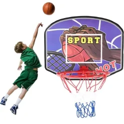 TABELLONE PORTATILE CANESTRO PER BASKET REGOLABILE IN ALTEZZA GIOCATTOLO BAMBINI