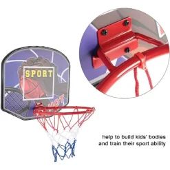 TABELLONE PORTATILE CANESTRO PER BASKET REGOLABILE IN ALTEZZA GIOCATTOLO BAMBINI