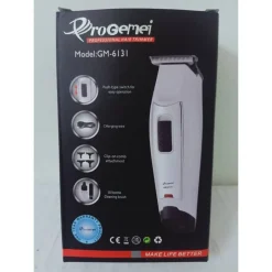 TAGLIA CAPELLI BARBA PROFESSIONALE A BATTERIA RICARICABILE GM-6131 ALTA QUALITÀ