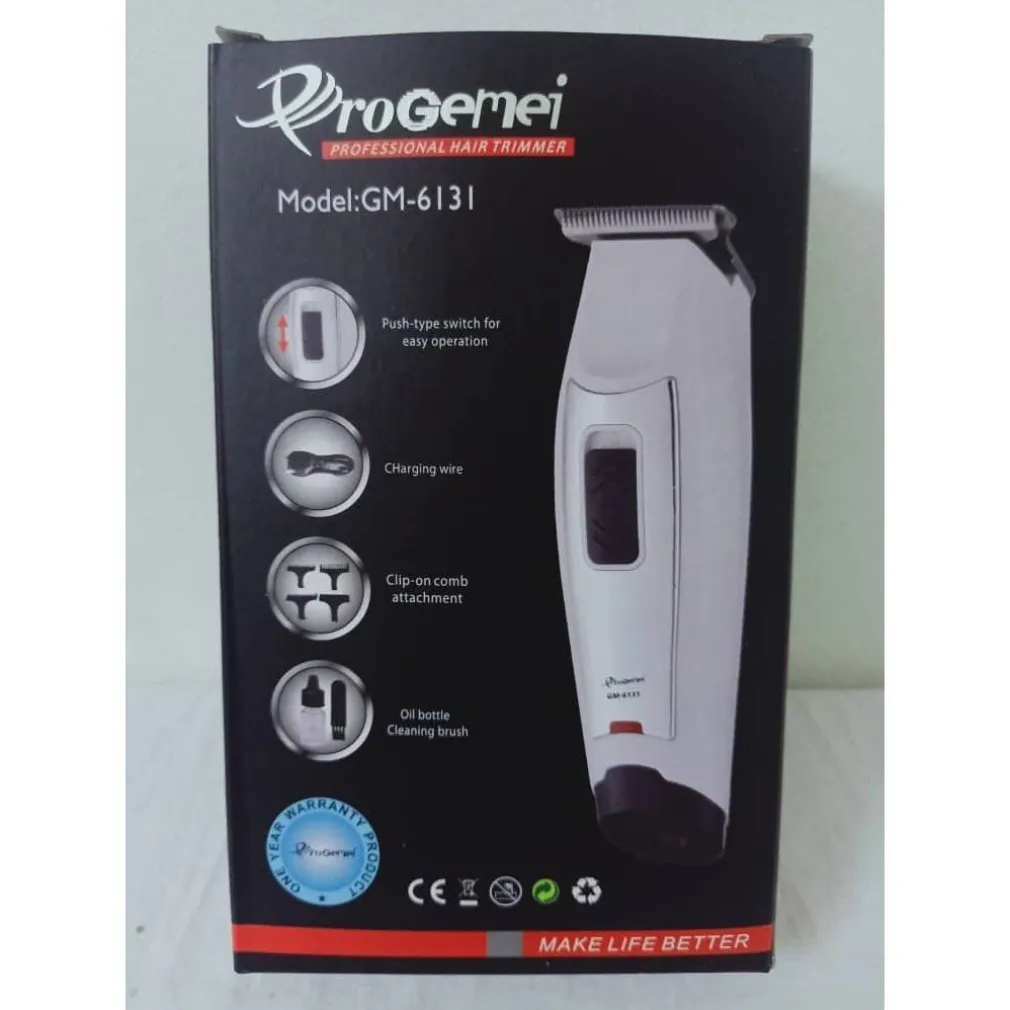 TAGLIA CAPELLI BARBA PROFESSIONALE A BATTERIA RICARICABILE GM-6131 ALTA QUALITÀ