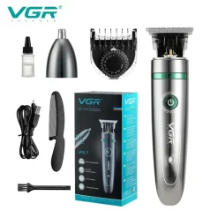 TAGLIA CAPELLI BARBA PROFESSIONALE IMPERMEABILE CORDLESS TRIMMER 2IN1 VGR V-258