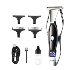 TAGLIA CAPELLI CLIPPER ELETTRICO PROFESSIONALE RICARICABILE DISPLAY LED GM-6613