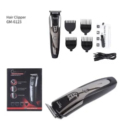 TAGLIA CAPELLI GM-6123 ELETTRICO PROFESSIONALE CORDLESS RICARICABILE TRIMMER