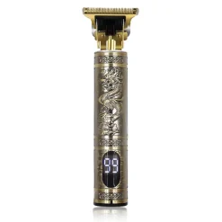 TAGLIA CAPELLI PROFESSIONALE REGOLA BARBA RASOIO ORO ELETTRICO RETRO CON DISPLAY WXJ-301