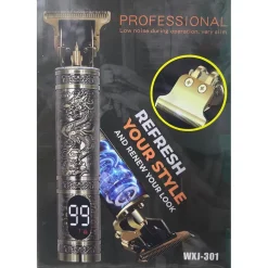 TAGLIA CAPELLI PROFESSIONALE REGOLA BARBA RASOIO ORO ELETTRICO RETRO CON DISPLAY WXJ-301