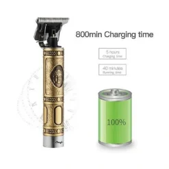 TAGLIA CAPELLI RASOIO ELETTRICO PROFESSIONALE REGOLA BARBA A BATTERIA BUDDHA ORO