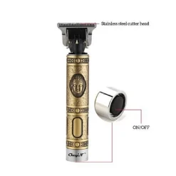 TAGLIA CAPELLI RASOIO ELETTRICO PROFESSIONALE REGOLA BARBA A BATTERIA BUDDHA ORO