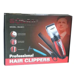 TAGLIA CAPELLI RICARICABILE RASOIO REGOLA BARBA SENZA FILI LAMA ACCIAIO SN6011