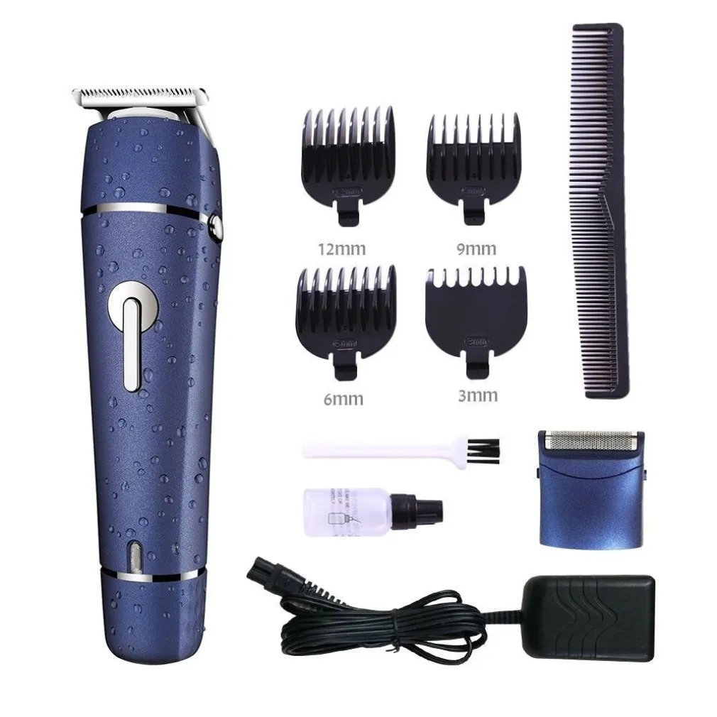 TAGLIA CAPELLI RICARICABILE RASOIO TAGLIACAPELLI BARBA IMPERMEABILE REGALO UOMO