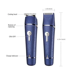 TAGLIA CAPELLI RICARICABILE RASOIO TAGLIACAPELLI BARBA IMPERMEABILE REGALO UOMO