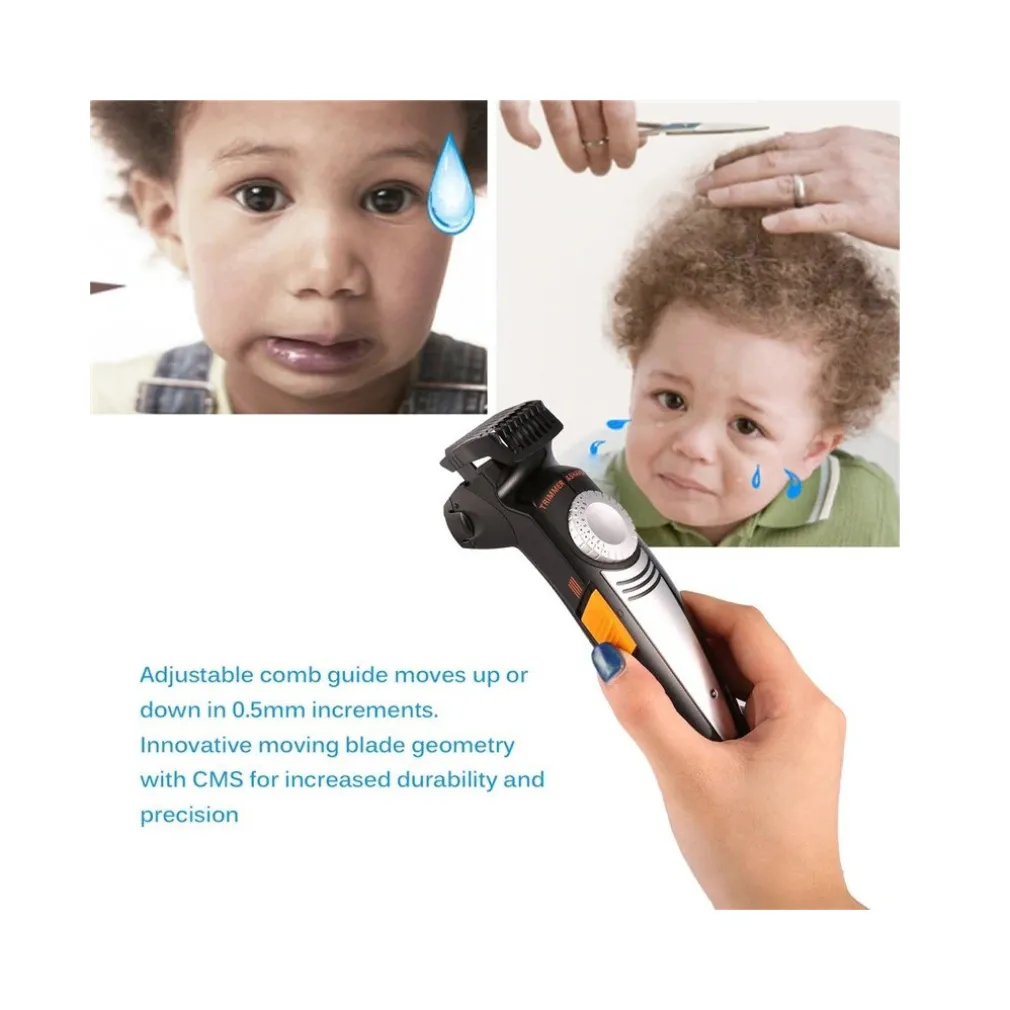 TAGLIA CAPELLI RICARICABILE IMPERMEABILE RASOIO REGOLA BARBA BASETTE SN132