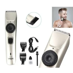 TAGLIA CAPELLI TAGLIACAPELLI RASOIO REGOLA BARBA RICARICABILE VGR V-031