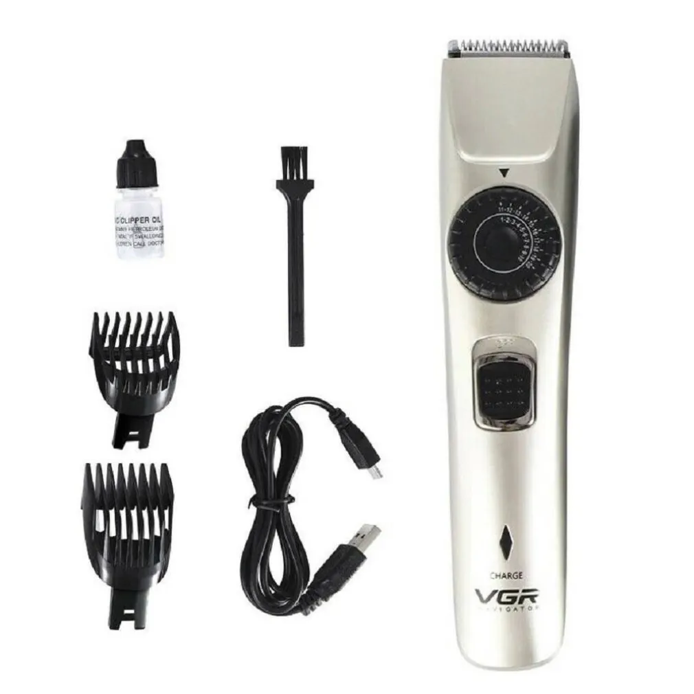 TAGLIA CAPELLI TAGLIACAPELLI RASOIO REGOLA BARBA RICARICABILE VGR V-031