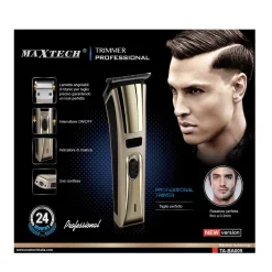 TAGLIABARBA RASOIO FINO A 0,2MM TRIMMER PROFESSIONALE MAXTECH UOMO NEW VERSION TA-BA005
