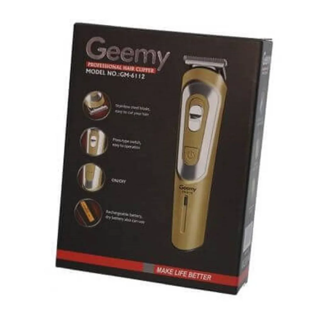 TAGLIACAPELLI A BATTERIA GM-6112 RASOIO RICARICABILE PROFESSIONALE TRIMMER BARBA