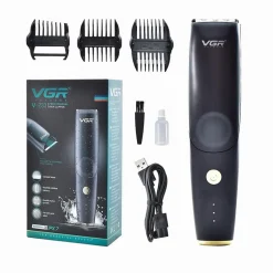 TAGLIACAPELLI BARBA RICARICABILE USB IMPERMEABILE SENZA FILI PROFESSIONALE V-233