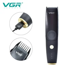 TAGLIACAPELLI BARBA RICARICABILE USB IMPERMEABILE SENZA FILI PROFESSIONALE V-233