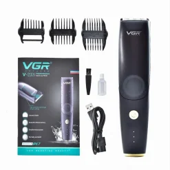 TAGLIACAPELLI BARBA RICARICABILE USB IMPERMEABILE SENZA FILI PROFESSIONALE V-233