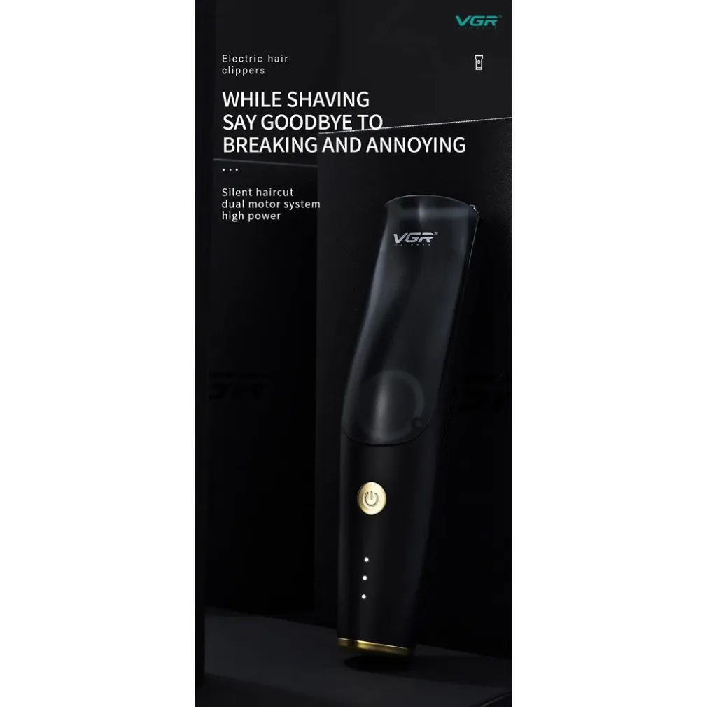 TAGLIACAPELLI BARBA RICARICABILE USB IMPERMEABILE SENZA FILI PROFESSIONALE V-233