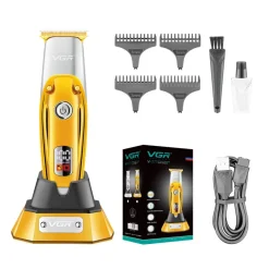 TAGLIACAPELLI BARBA RICARICABILE PROFESSIONALE TRIMMER SENZA FILI SUPPORTO V-277