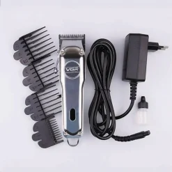 TAGLIACAPELLI BARBA SENZA FILI PROFESSIONALE RICARICA USB RASOIO VALIGETTA V-032