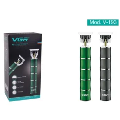 TAGLIACAPELLI BARBA T-BLADE RICARICABILE USB CORDLESS A FORMA DI BAMBÙ VGR V-193