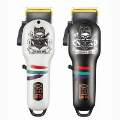 TAGLIACAPELLI CORDLESS DISPLAY LED PROFESSIONALE LEVA CONICA RICARICA USB V-699