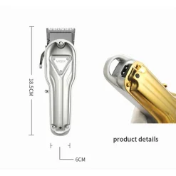 TAGLIACAPELLI ELETTRICO BATTERIA RICARICABILE PROFESSIONALE CON/SENZA CAVO V-133