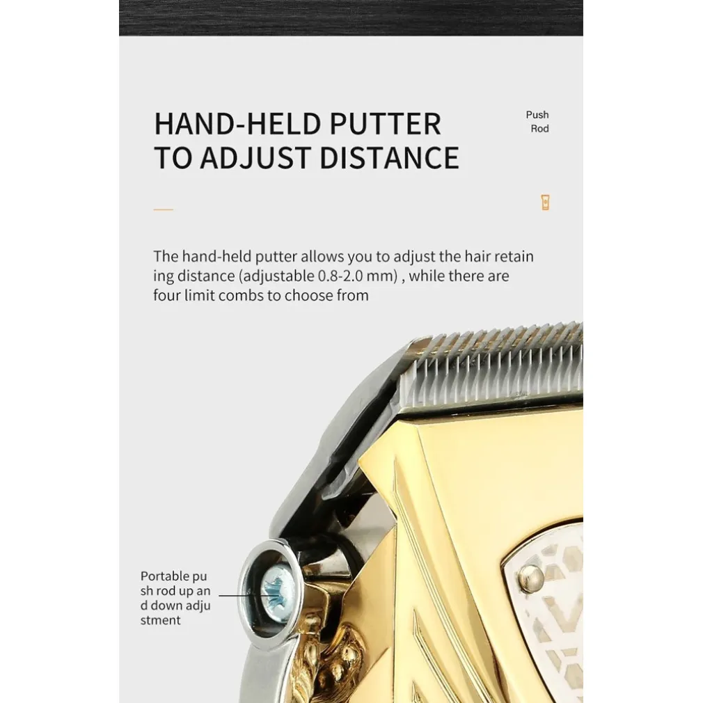 TAGLIACAPELLI ELETTRICO PROFESSIONALE RICARICA USB DISPLAY LED RASOIO VGR V-657