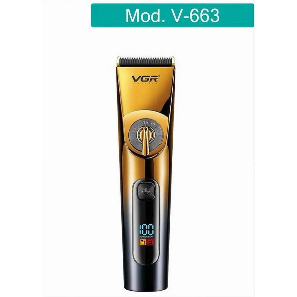 TAGLIACAPELLI ELETTRICO PROFESSIONALE RICARICA USB IMPERMEABILE IPX6 UOMO V-663