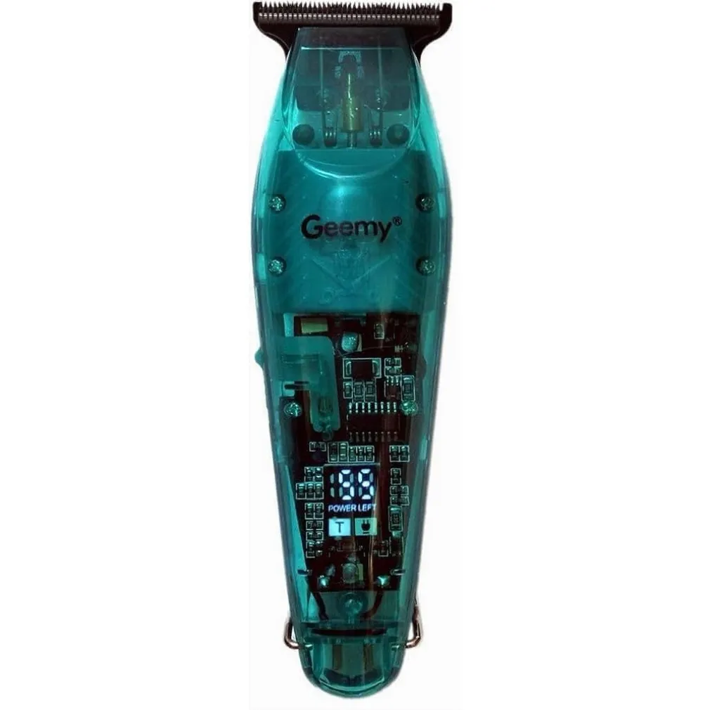 TAGLIACAPELLI ELETTRICO RICARICABILE CON DISPLAY LCD TRIMMER REGOLABILE GM-6687