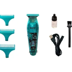 TAGLIACAPELLI ELETTRICO RICARICABILE CON DISPLAY LCD TRIMMER REGOLABILE GM-6687