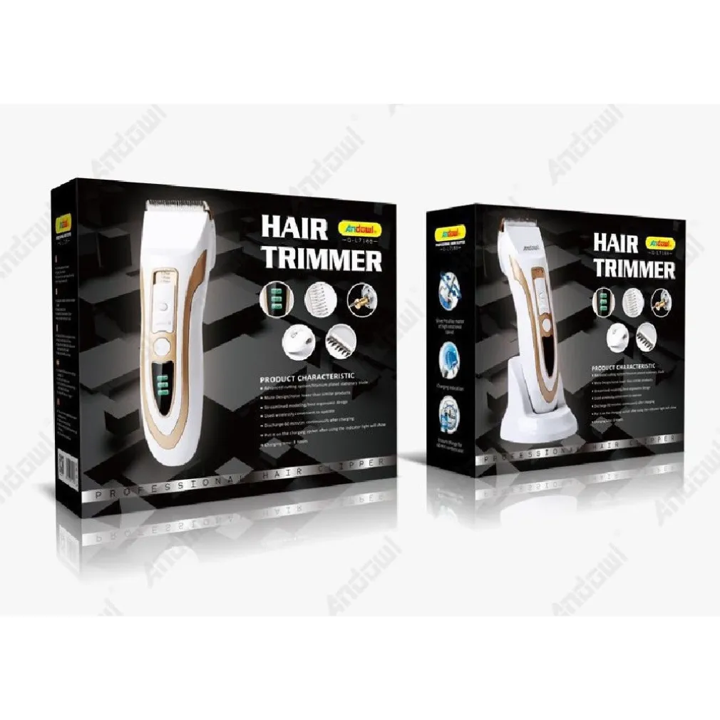 TAGLIACAPELLI ELETTRICO RICARICABILE RIFINITORE ERGONOMICO PROFESSIONALE Q-L7188