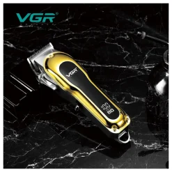 TAGLIACAPELLI ELETTRICO TRIMMER BARBA REGOLABILE PROFESSIONALE VGR V-680 DISPLAY