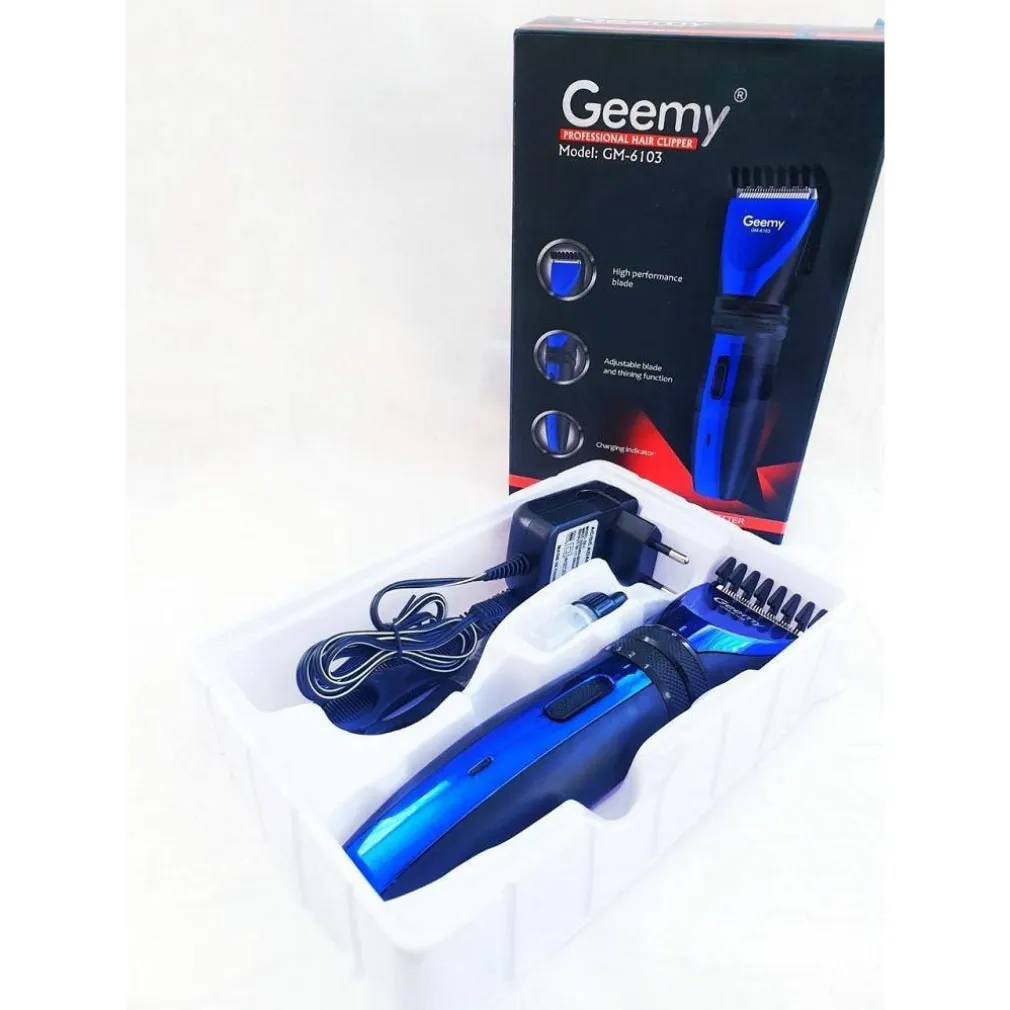 TAGLIACAPELLI GEEMY GM-6103 PROFESSIONALE A BATTERIA RICARICABILE REGOLA BARBA