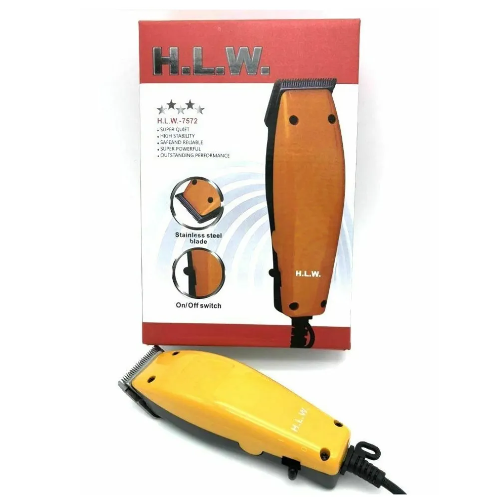TAGLIACAPELLI HLW-7572 REGOLA BARBA RASOIO ELETTRICO CLIPPER CON PETTINI