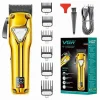 TAGLIACAPELLI IN METALLO SENZA FILI PROFESSIONALE RICARICABILE USB DISPLAY V-136