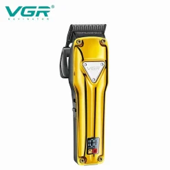 TAGLIACAPELLI IN METALLO SENZA FILI PROFESSIONALE RICARICABILE USB DISPLAY V-136