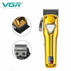 TAGLIACAPELLI IN METALLO SENZA FILI PROFESSIONALE RICARICABILE USB DISPLAY V-136